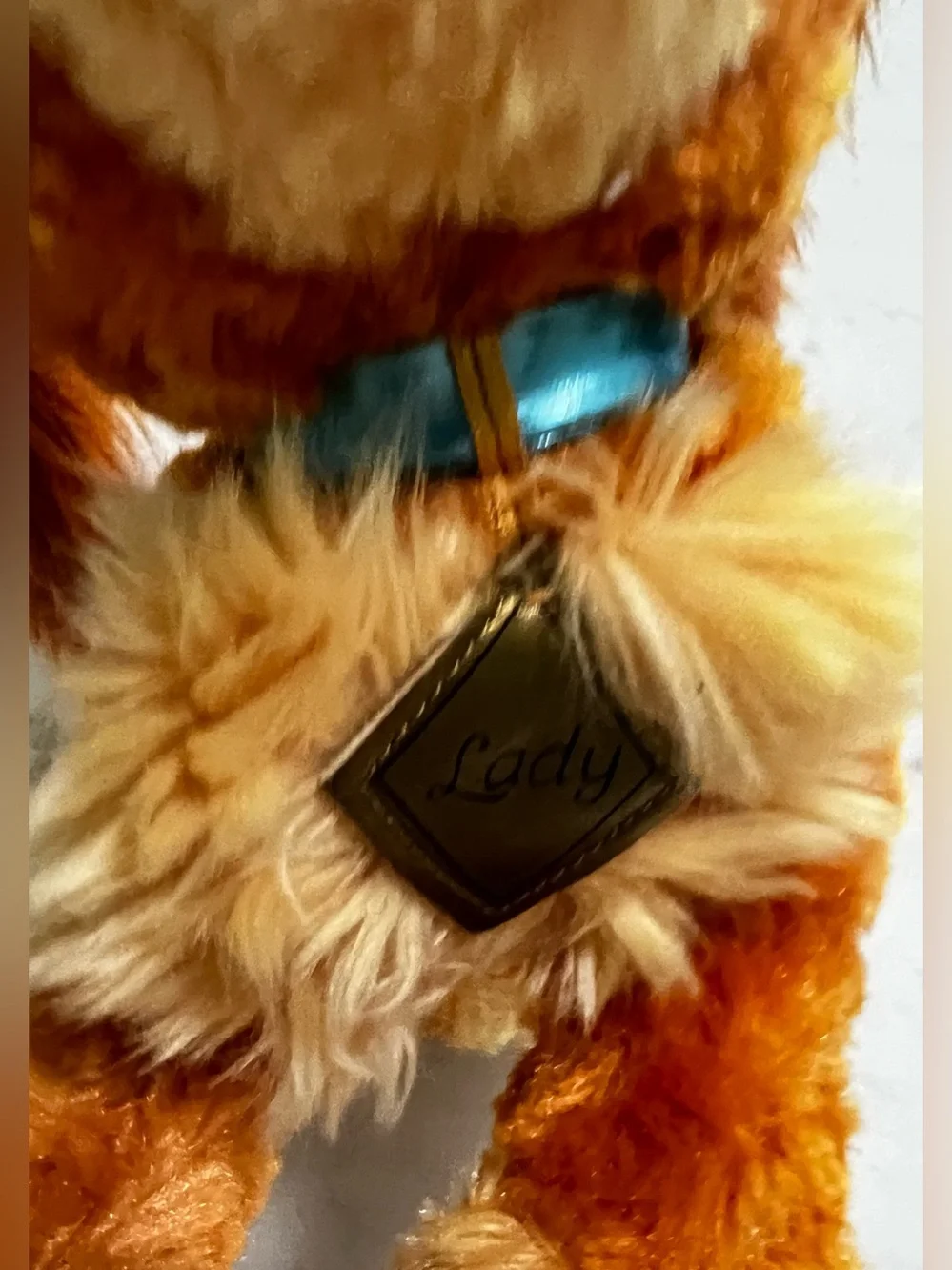 Lady and the Tramp Disney Parks Disneyland Plush “Lady” With Blue Collar EUC